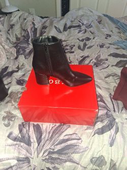 Black Heel Boots By Bamboo