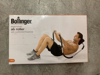 Ab Roller with cushion headrest