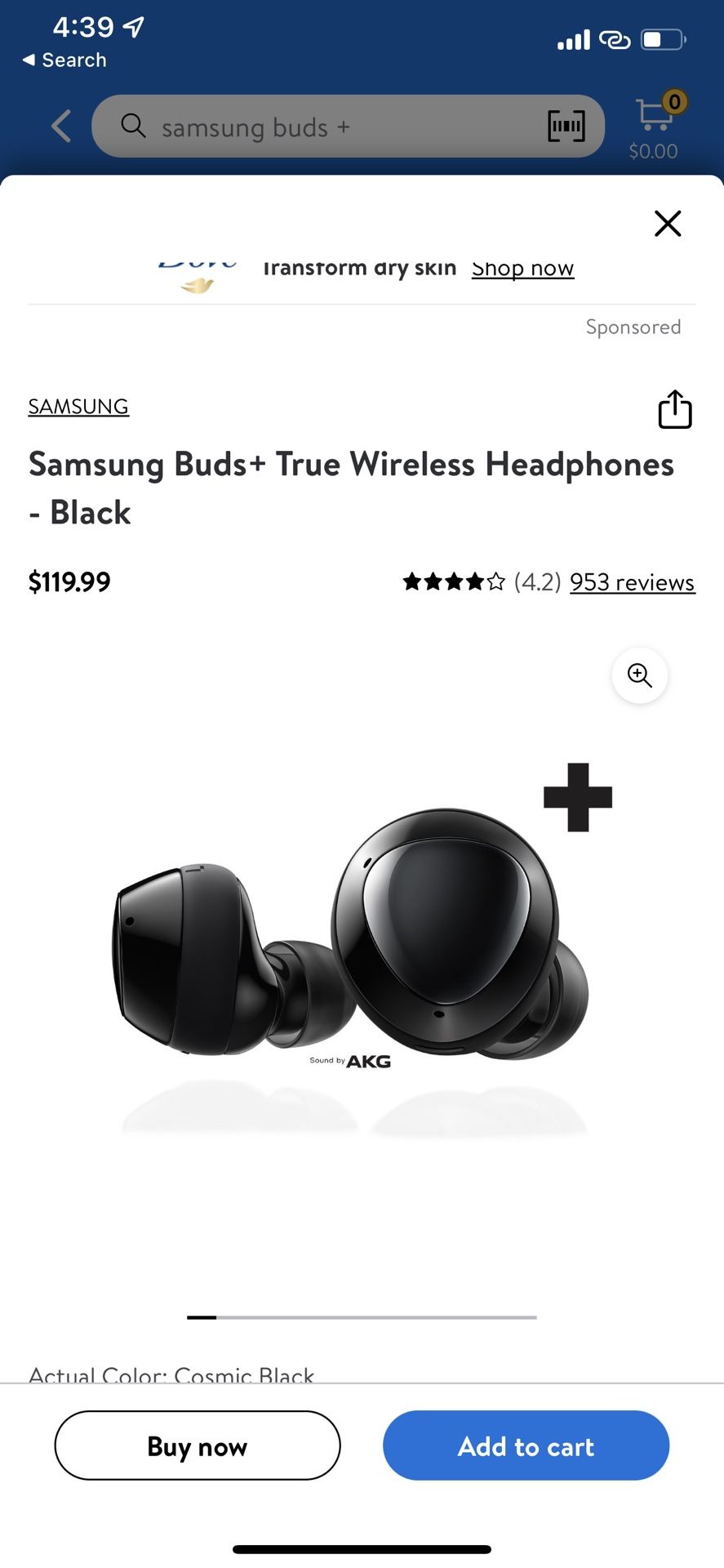 Brand New (sealed) Samsung Buds+ True Wireless Headphones (black)