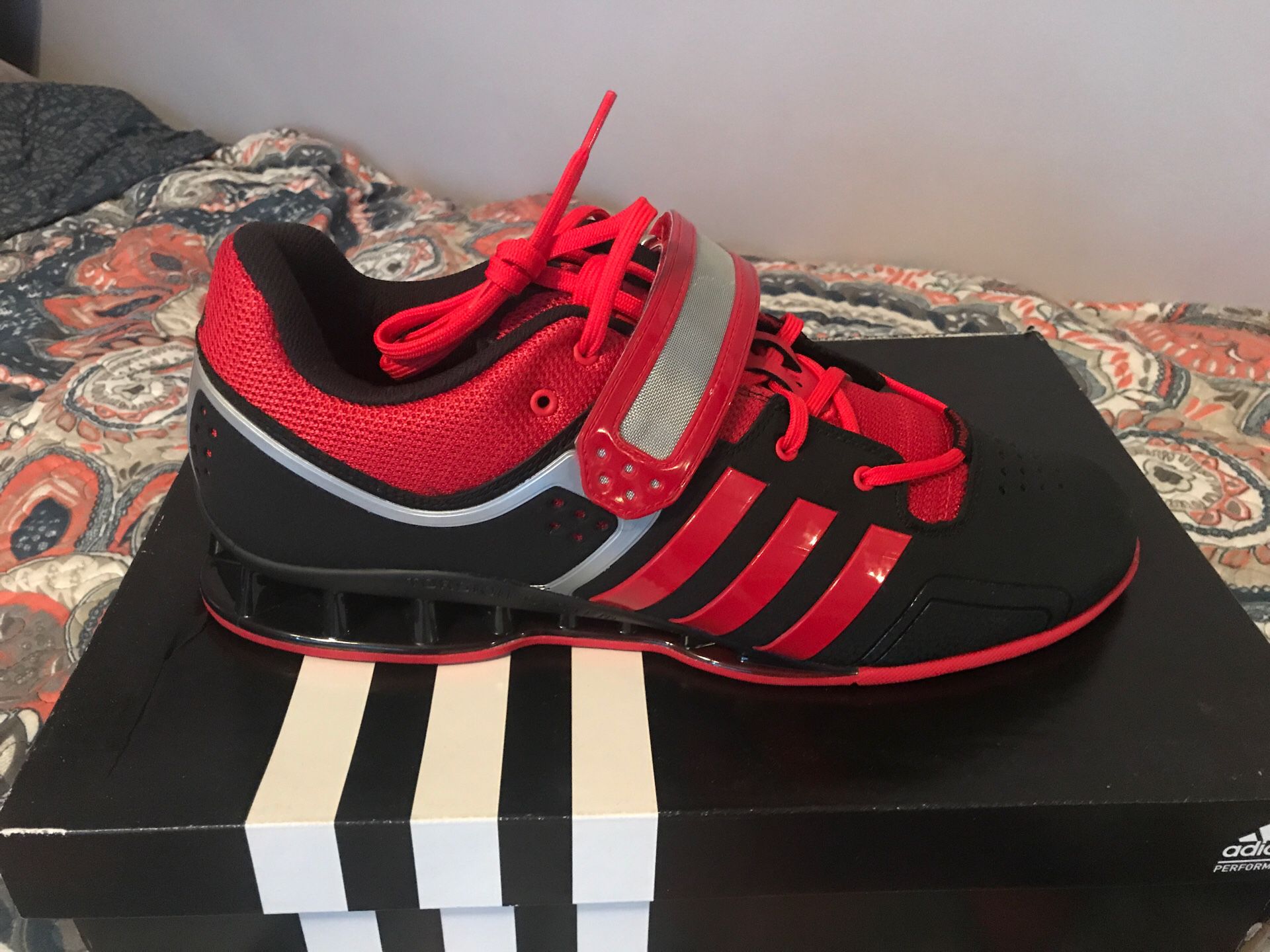 Adidas weight lifting shoes “Adipower” New in box. Size 13 also have size 12 1/2. Same color all New in the box. $70 OBO