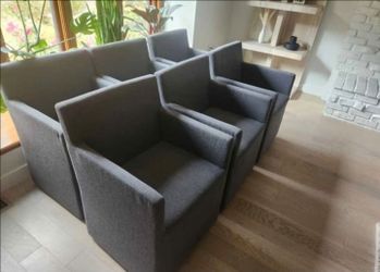 Set of 6 RH Ellison Track Dining chairs