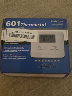 601 Thermostat Digital Wall Thermostat - White- LCD