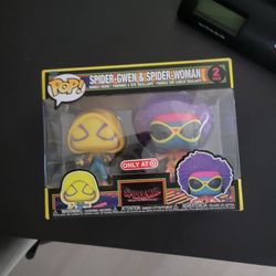 Funko POP Targret Neon Spider Gwen and Spiderwoman 2Pack