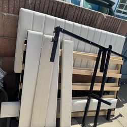 Full size bed frame with mattress