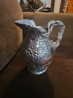 Vintage -Plated Grape Pitcher