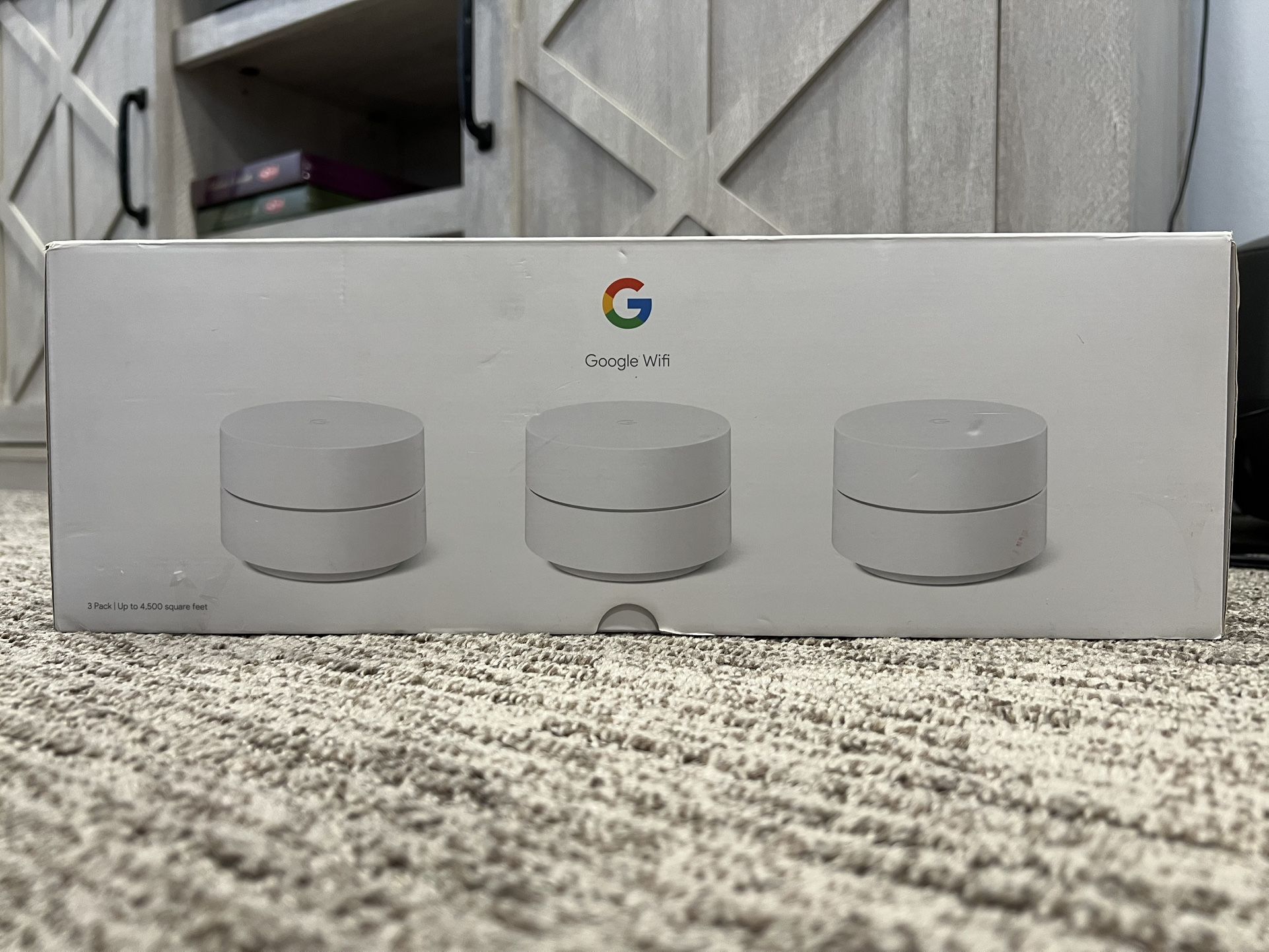 Google WiFi Mesh System 3-Pack – AC1200 Dual-Band Router Set (Great Condition)