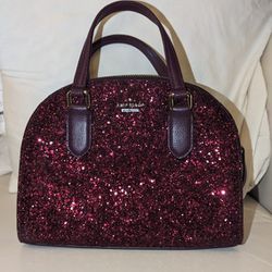Kate Spade Purple/Red Maroon Handbag
