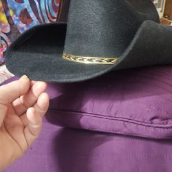 Black Felt Cowboy Hat