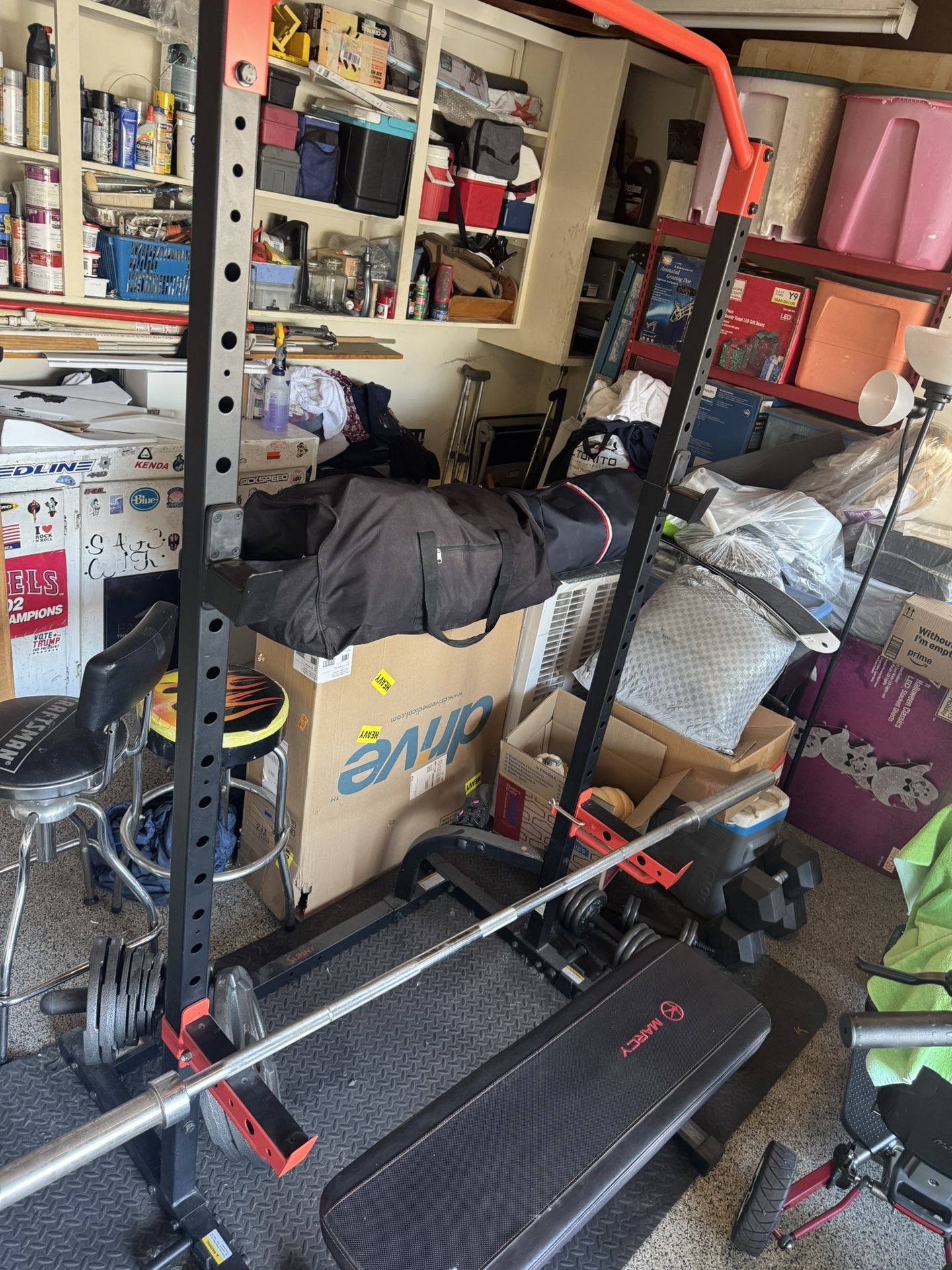 Squat Rack With Weights