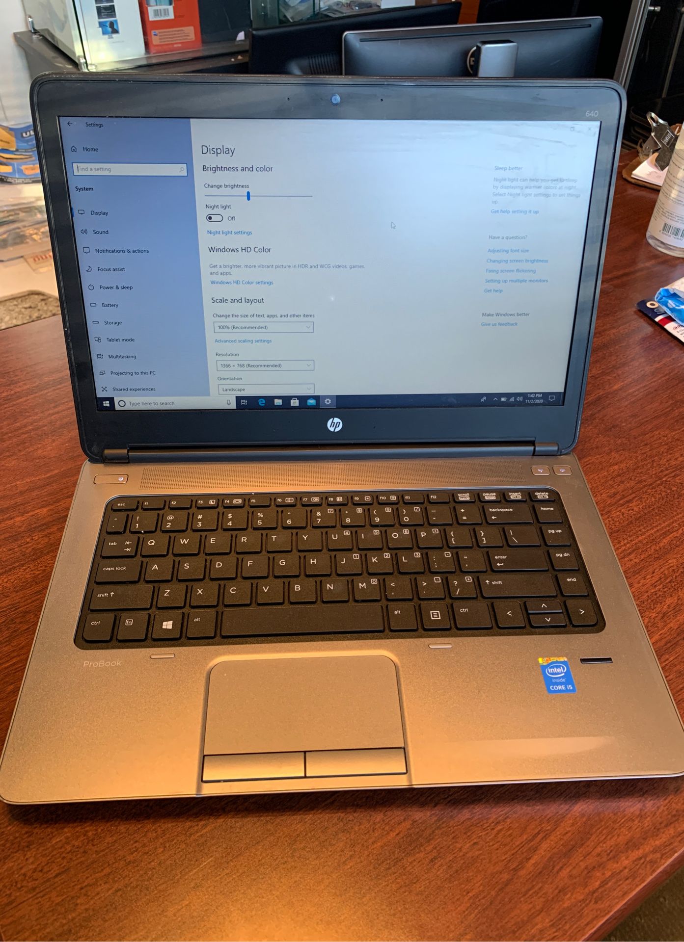 HP Pro Book G2 (640) 14 Intel core i5-4340 m 8 GB Ram