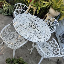 Vintage Cast Aluminum Patio Set