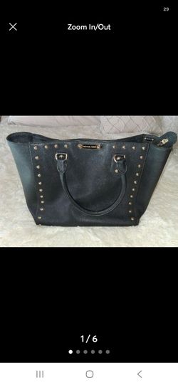 Michael Kors Black Studded Tote Bag