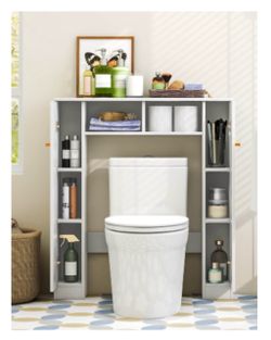 Storage unit for over toilet or washer