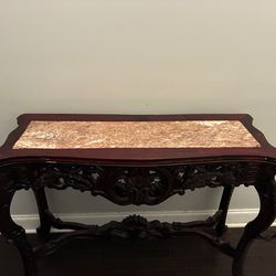 Elegant Carved Console Table