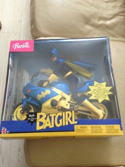 Batgirl barbie with motorcycle