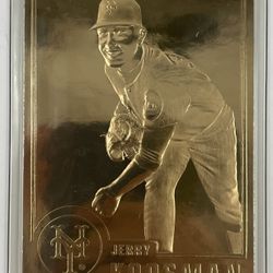 Jerry Koosman Danbury Mint 22kt Gold Baseball Card 