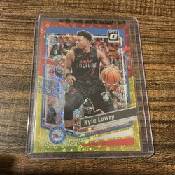 RARE 2023 Donruss Optic Kyle Lowry Red & Yellow Disco Prizm SSP #/7 Basketball Card ONLY 7 Exist