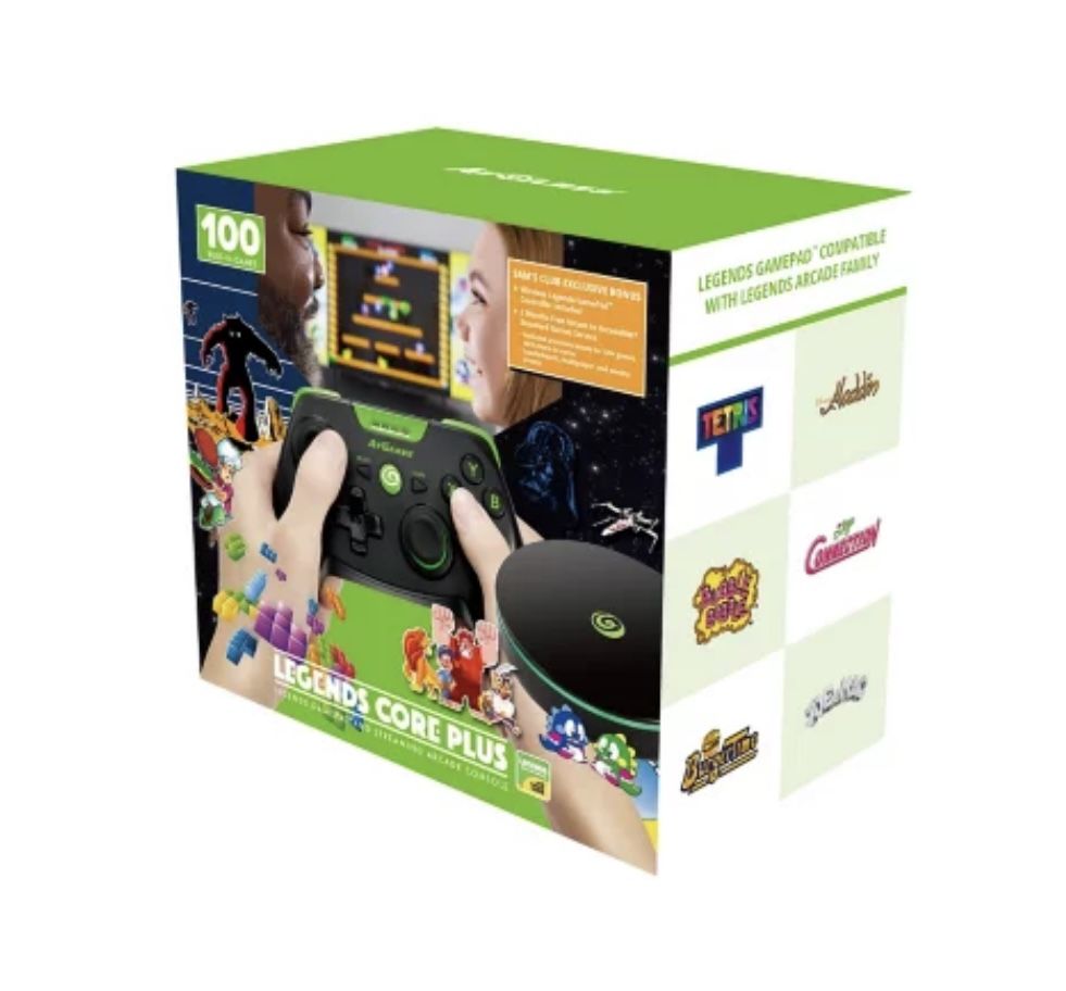 Legends Core, Plug And Play Arcade Game Console, Home Arcade, Classic Retro Video Games, 100 Licensed Genre-Defining Arcade & Console Games, Includes