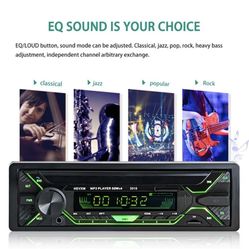 Algoss 1 Din Car Stereo Bluetooth W/remote