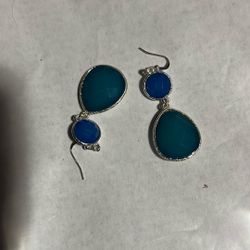 One Set Earring For 1.00 Color Blue One Pair Earring Color Blue For Just 1.00