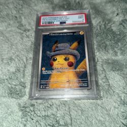 Pikachu Grey Felt Hat #85 Psa 9