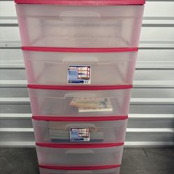 Large Pink Container Organizer
