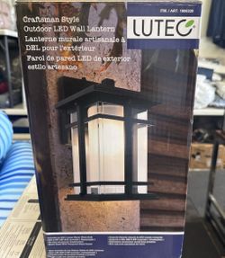 Lutec Craftsman Style Outdoor LED Wall Lantern