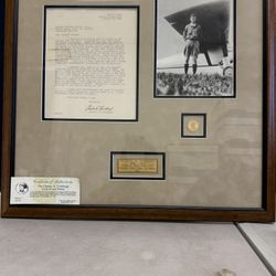 Charles Lindbergh Autographed 