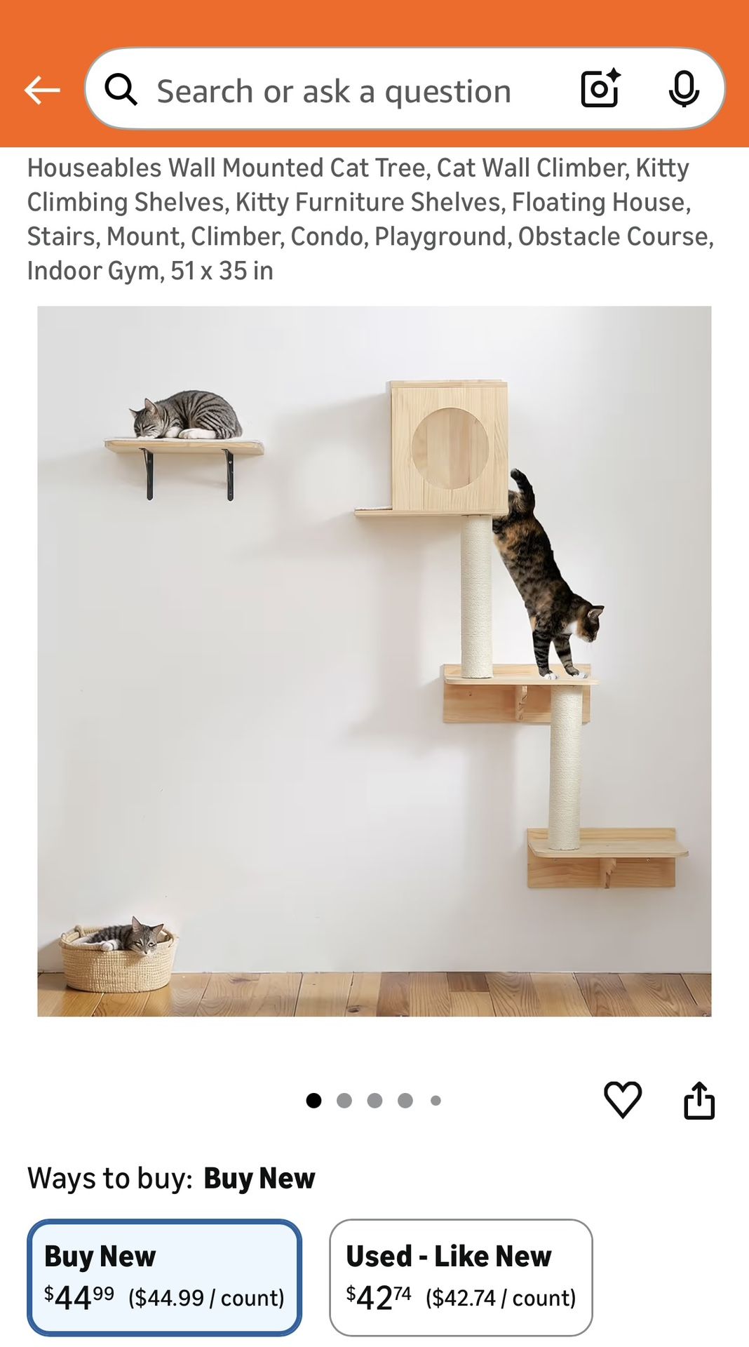 Wall-Mounted Cat Tower 