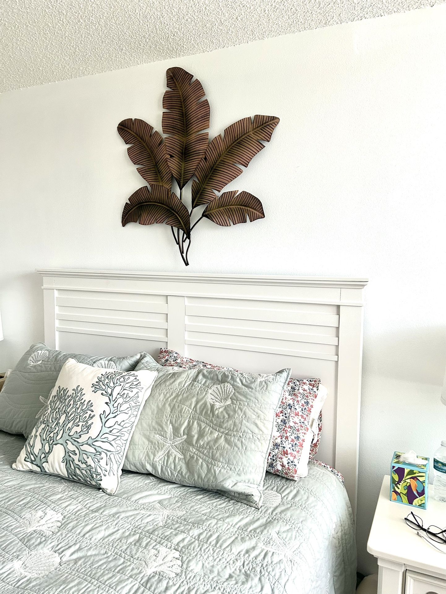 Metal Five Palms Wall Decor