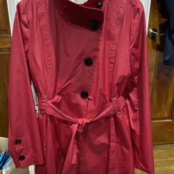 Steve Madden Women Rain Jacket Size Large