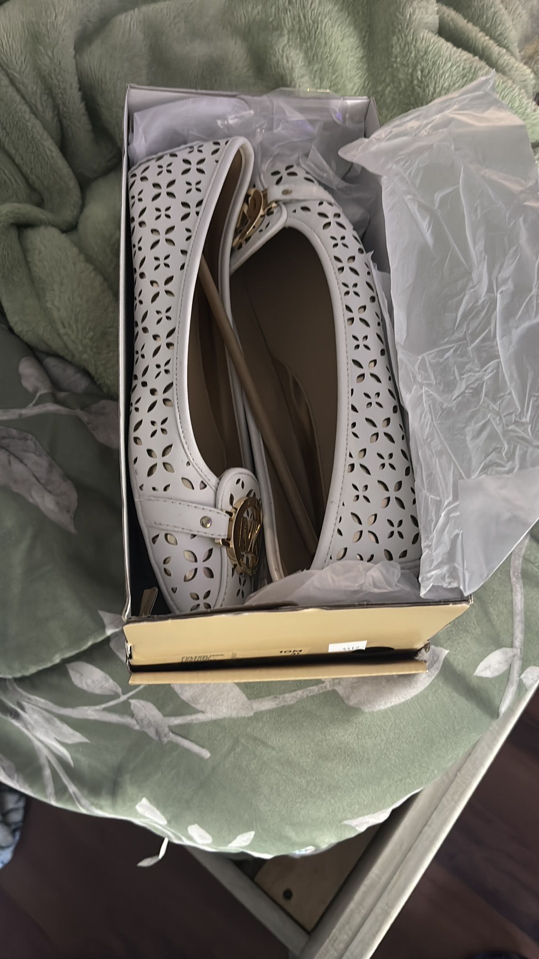 Michael Kors White Flats