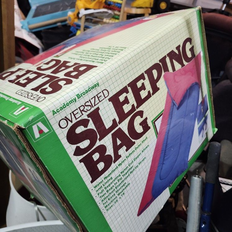 Oversized Sleeping Bag Red And Blue Color