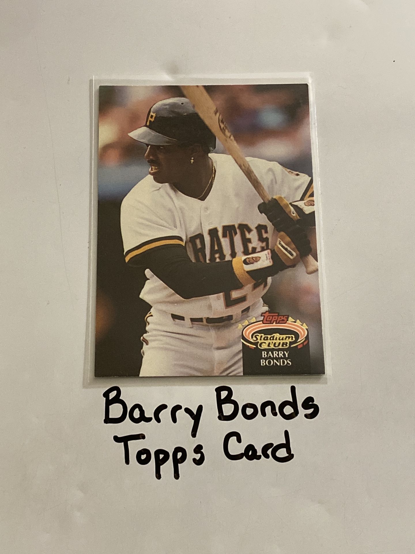 Barry Bonds Pittsburgh Pirates All-Star Outfielder Topps Card.