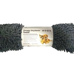 Dog DrySaver Towel Blanket for Dog, Cat, Pet 27.5 x 15.7 inches Gray