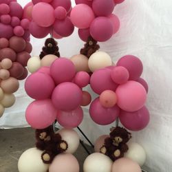 Teddy Bear Balloon Centerpieces 