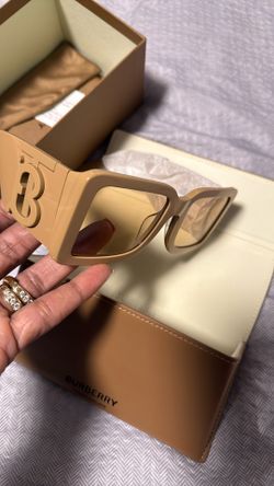 Beige Color Burberry Sunglasses