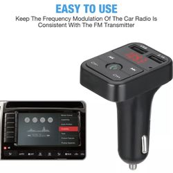 Wireless Bluetooth Car Kit Handsfree Talk MP3 player fm transmitter dual car charger 