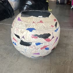 Large Spherical Ceramic Pot/ Vase