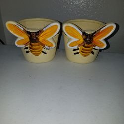 SMALL BUTTERFLY FLOWER POTS BRAND NEW