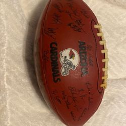 Cardinals Team Sighed Football! 🏈 Sighed By Bill Boswell
