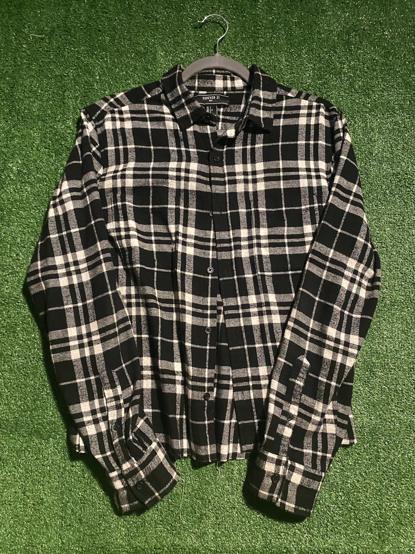 Black/White Forever 21 Flannel