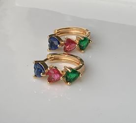 18k Hoop Earrings 