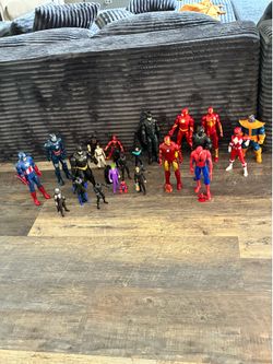 Superheroes and villains toys