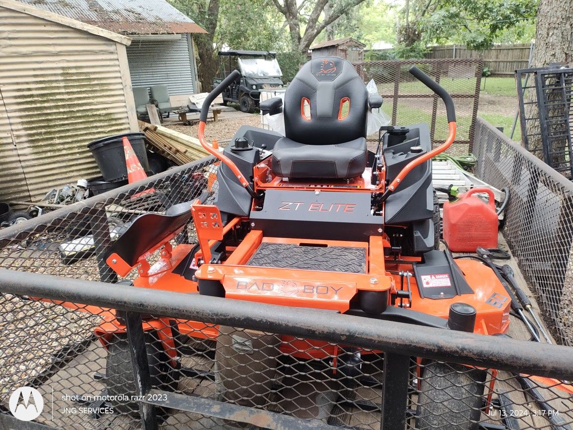 BAD BOY MOWER ELITE 60" INCH RIDING MORE