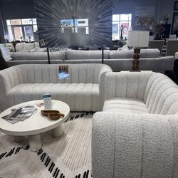 Elegant Modern Sofa Loveseat! $1999 🤍📦🔥