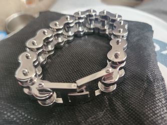 Men's Motorcycle Bracelet with Safety Clasp