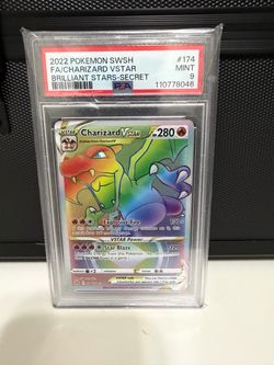 Hyper Rare Charizard Vstar PSA 9
