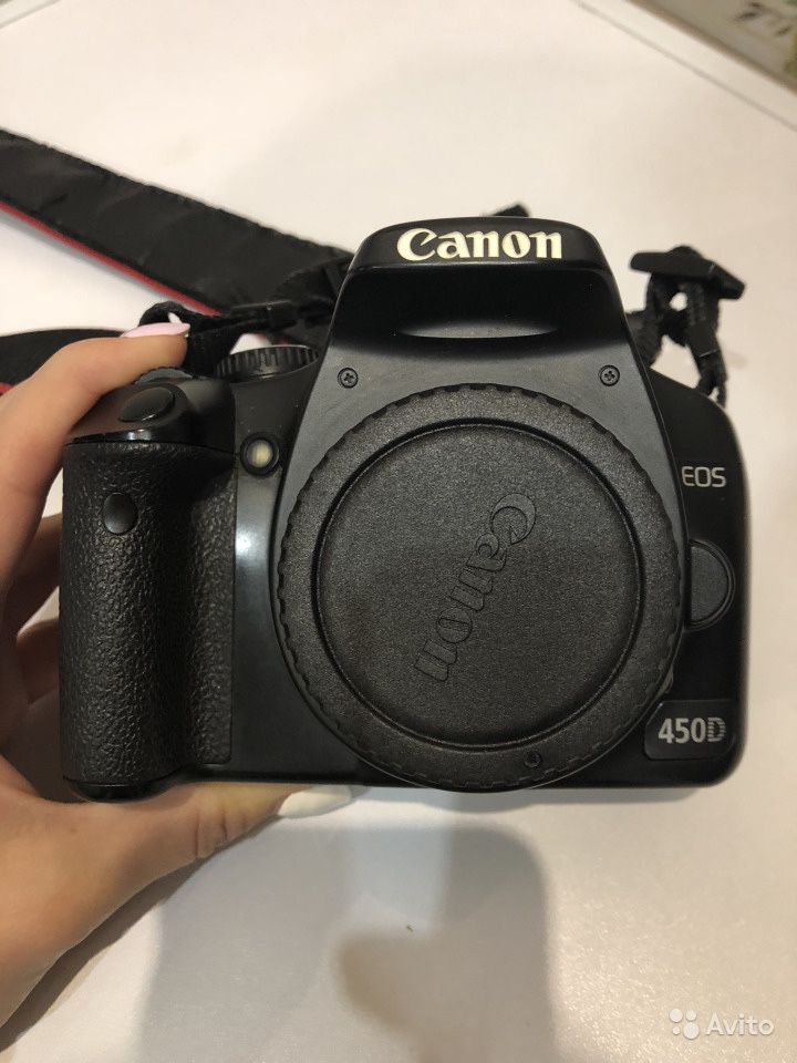 camera canon 450d + lens 18-55 mm