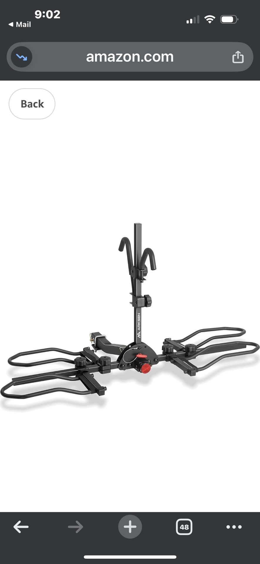 Bike Rack….brand New In Unopened Box 